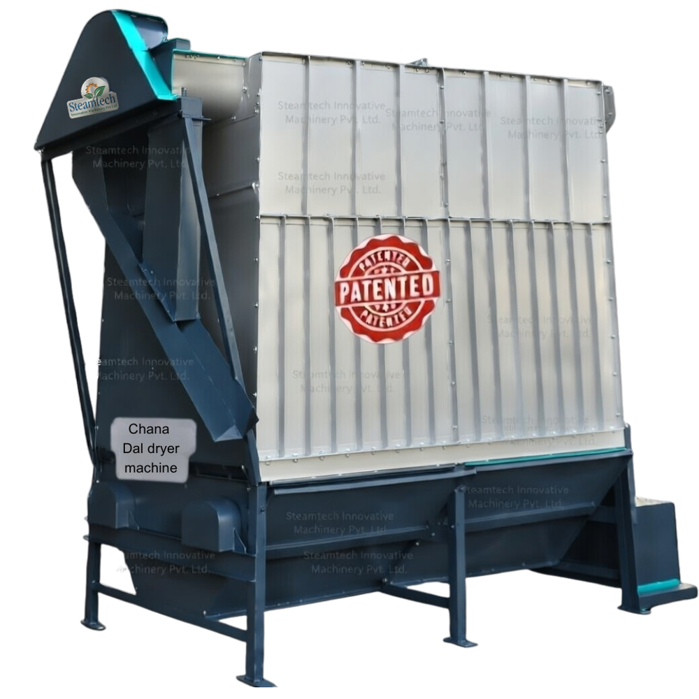 Automatic Chana Dal Dryer Machine, Capacity 1tpd, For Dal Processing Plant - Color: Grey