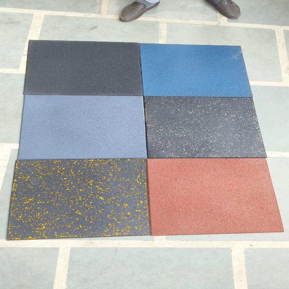 Exercise Mat For Gym 30 Mm - Back Material: Rubber Tpr