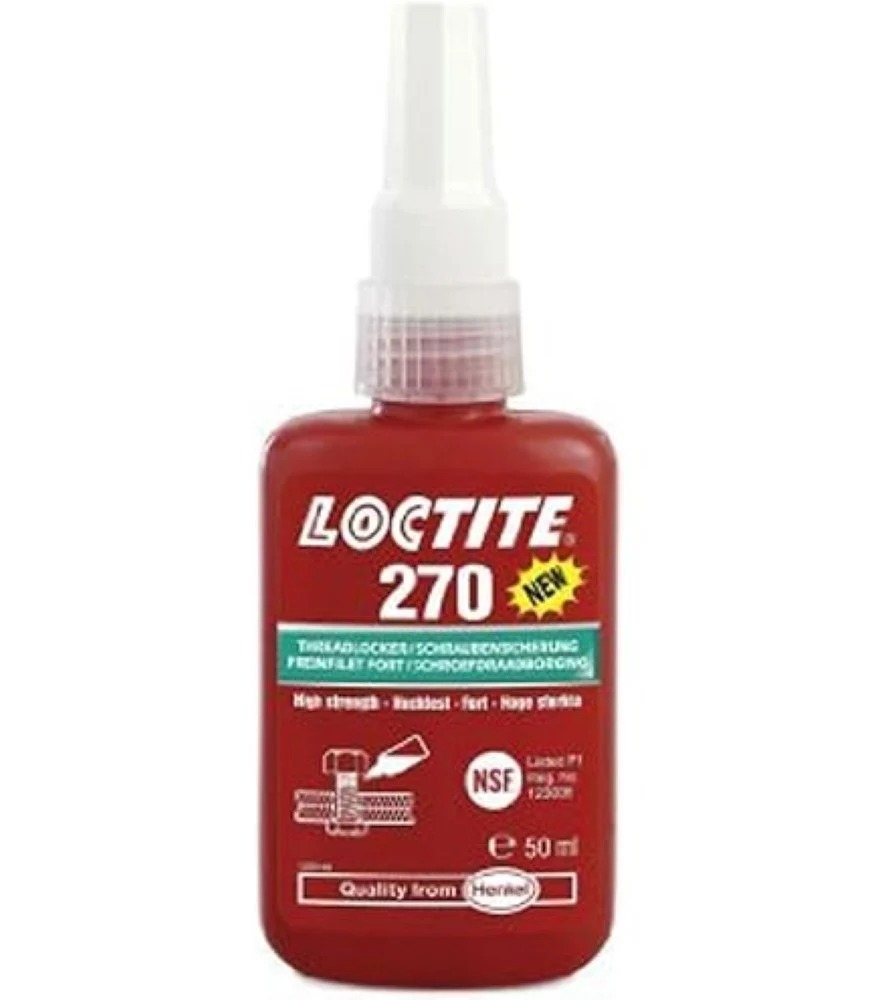Loctite 270 Threadlocker Permanent Strength - Color: Red
