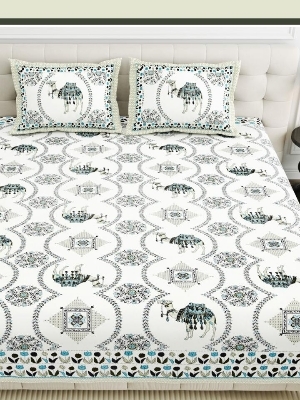 Pure cotton king size bedsheet set