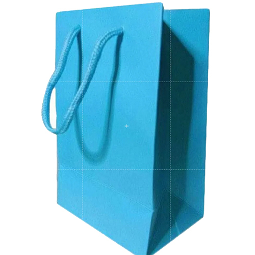 Blue Loop Handle Paper Bag