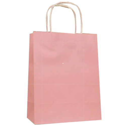 Pink Loop Handle Paper Bag