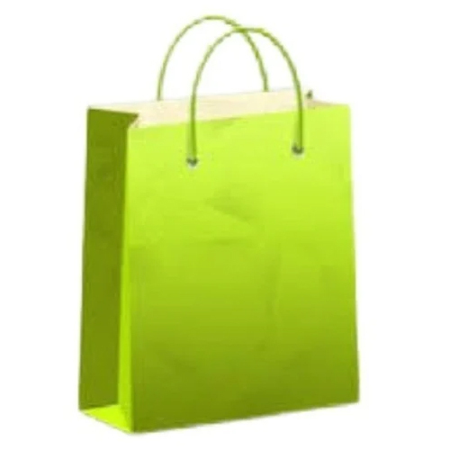 Green Loop Handle Paper Bag