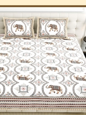 Pure cotton king size bedsheet set