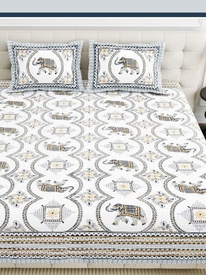 Pure cotton king size bedsheet set