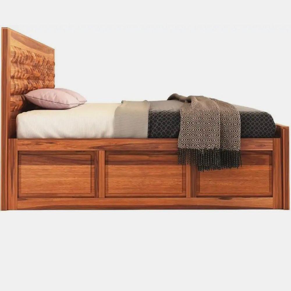 Sheesham Wood Bed - Assembly: No Assembly Required