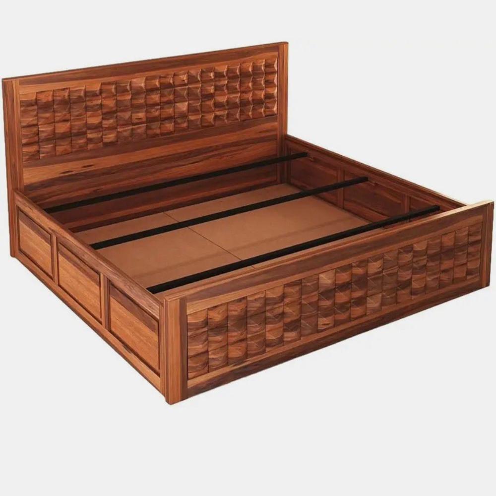 Sheesham Wood Bed - Assembly: No Assembly Required