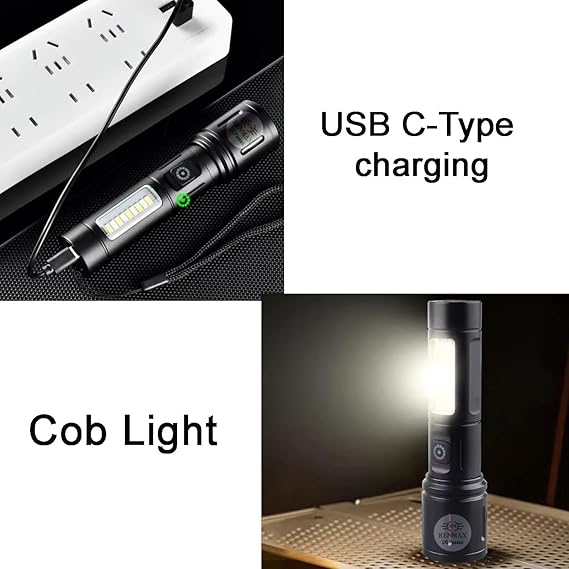 TERRIFIC RECHARGEABLE FLASH LIGHT TC-MT-050C