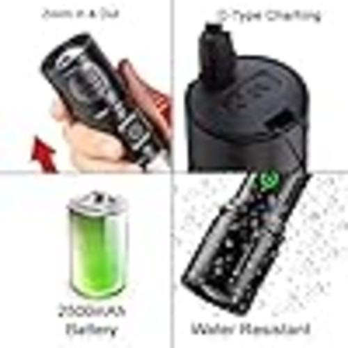TERRIFIC RECHARGEABLE FLASH LIGHT TC-MT-050C