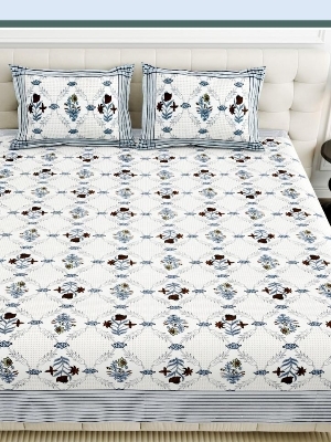 Pure cotton king size bedsheet set