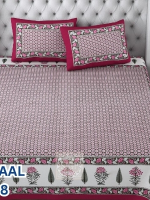 Pure cotton king size bedsheet set