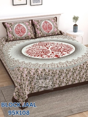 Pure cotton king size bedsheet set
