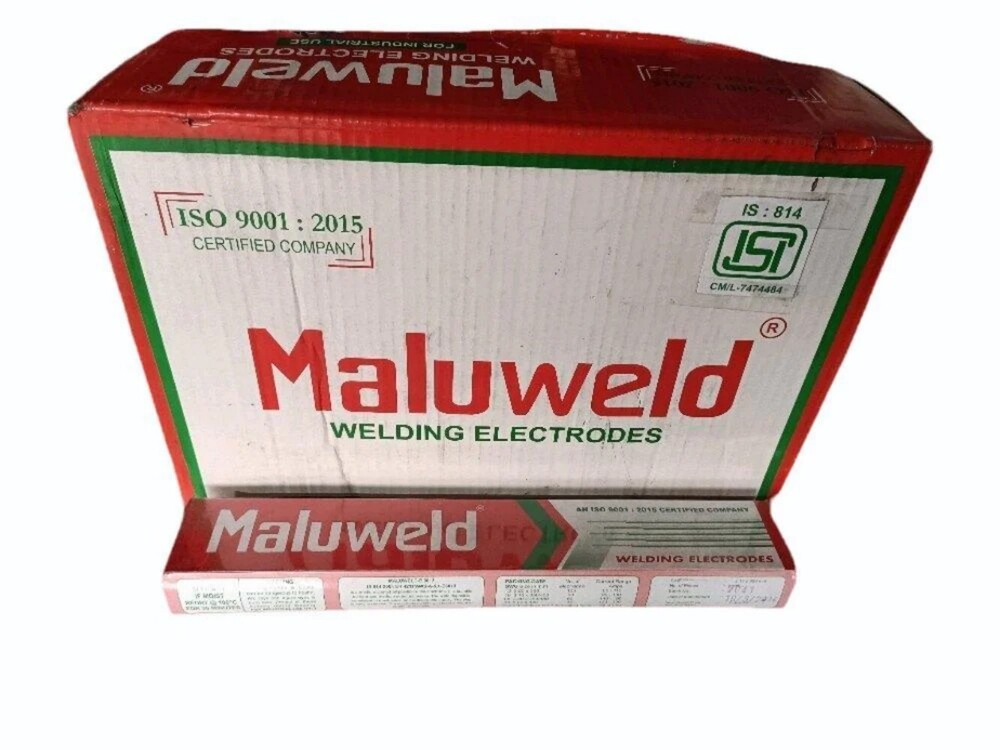 Maluweld 5mmx450mm Mild Steel Welding Electrodes - Mild Steel, 5mmx450mm | Rutile Coating, AC/DC Polarity, 520 MPa Tensile Strength