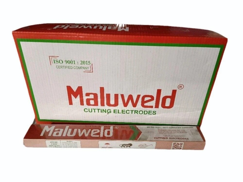 Maluweld 4mm Cutting Electrodes - Mild Steel 350mm Heavy Coated | Smooth Arc Easy Slag Removal Straight Cut Pattern