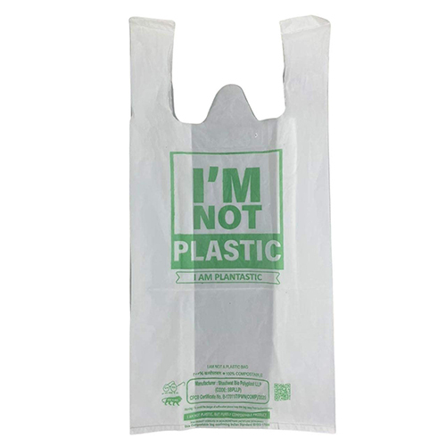 Compostable Grocery & Shopping Bags W Cut Bag