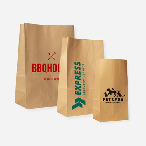 Food And Grocery Paper Pouch - Kraft Paper