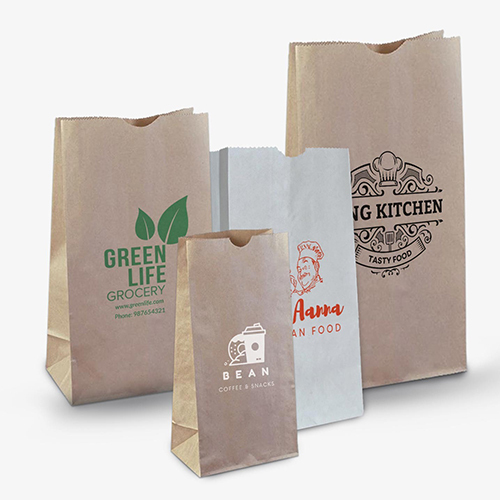 Food And Grocery Paper Pouch - Kraft Paper