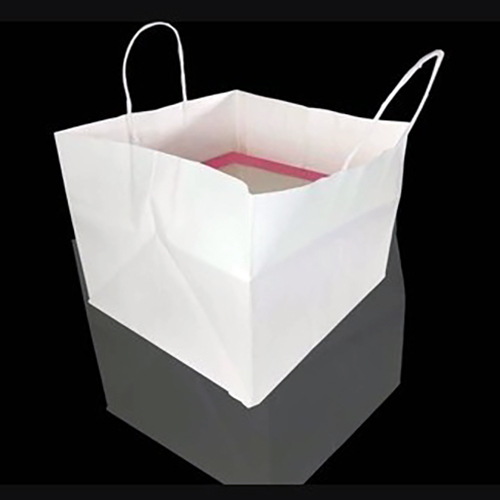 White Paper Cake Carry Bag