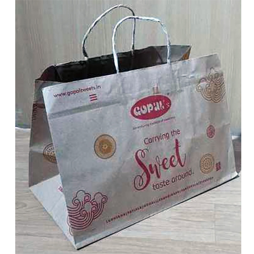 Paper Bag With High Strength - Color: Brown (Natural Kraft)