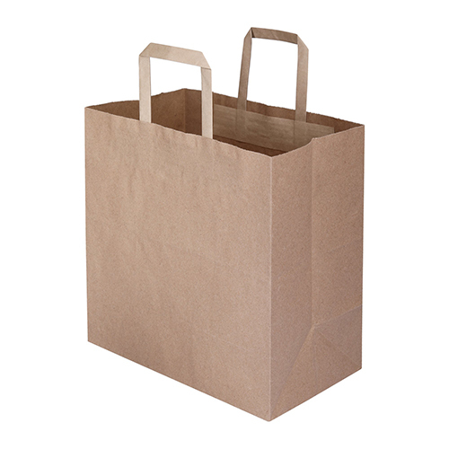 Paper Shopping Bag - Color: Natural Brown