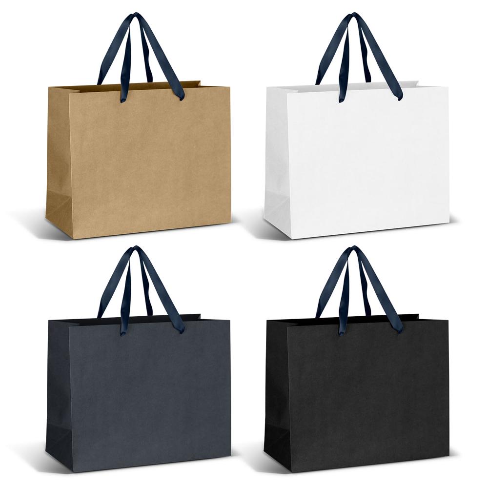 Paper Bag With Ribbon Handle