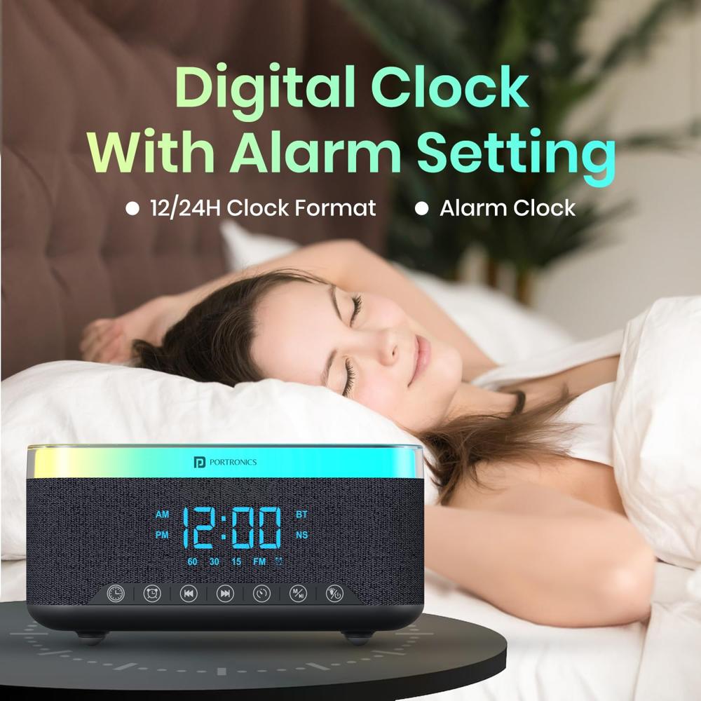 Portronics Trifusion 16W HD Sound Bluetooth Speaker with 15W Wireless Charging