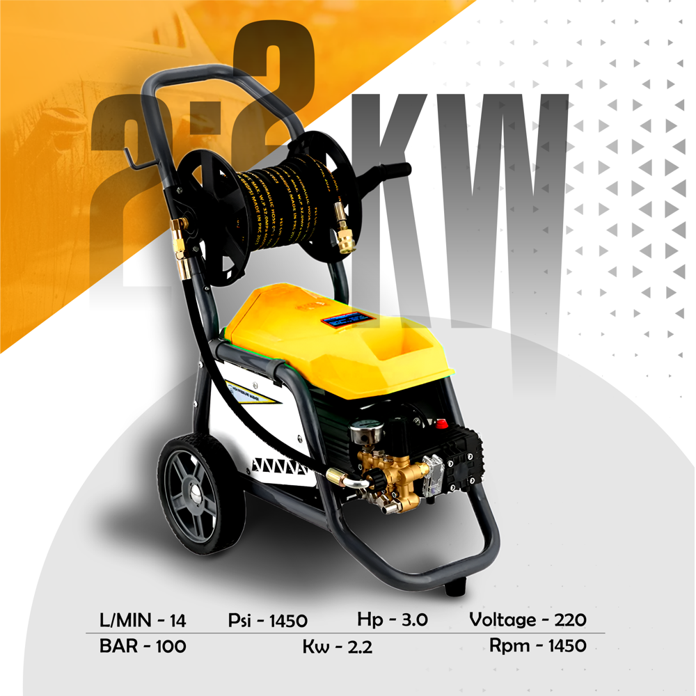 AUTOZCRAVE High Pressure Washer 2.2 KW - 1450 PSI Portable Electric Power Washer