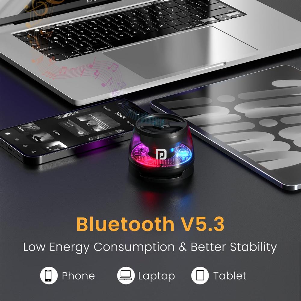 Portronics Nadya 6W Magnetic Bluetooth Speaker with MagSafe Mobile Stand, HD Sound, Upto 4 Hours 