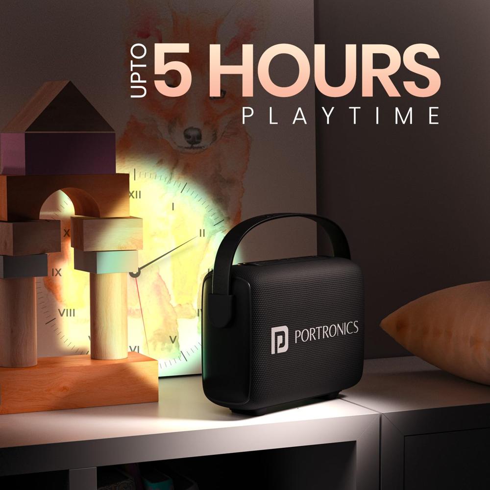 Portronics Resonate 14W Portable Bluetooth Speaker With LED Sunset Projection Lights