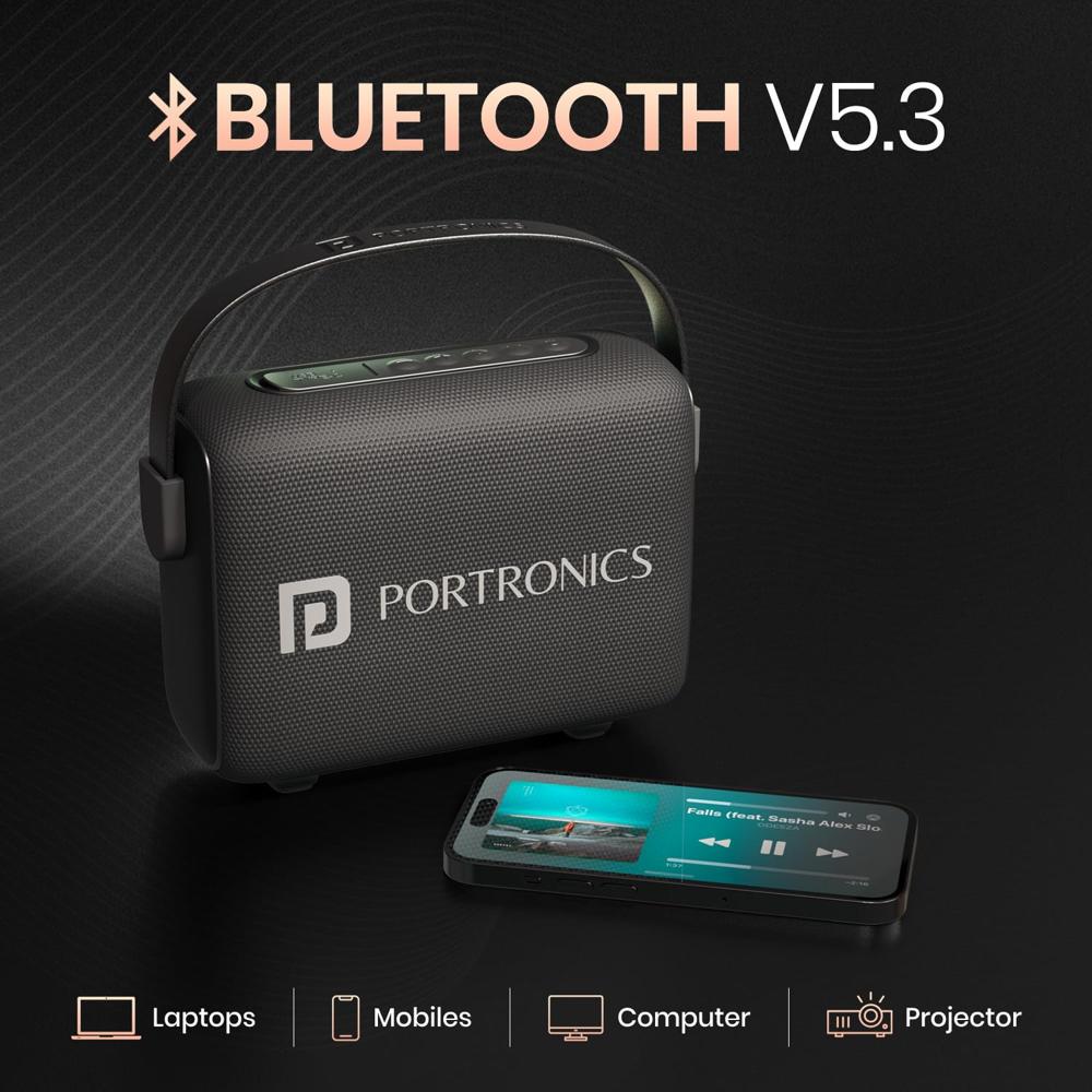 Portronics Resonate 14W Portable Bluetooth Speaker With LED Sunset Projection Lights