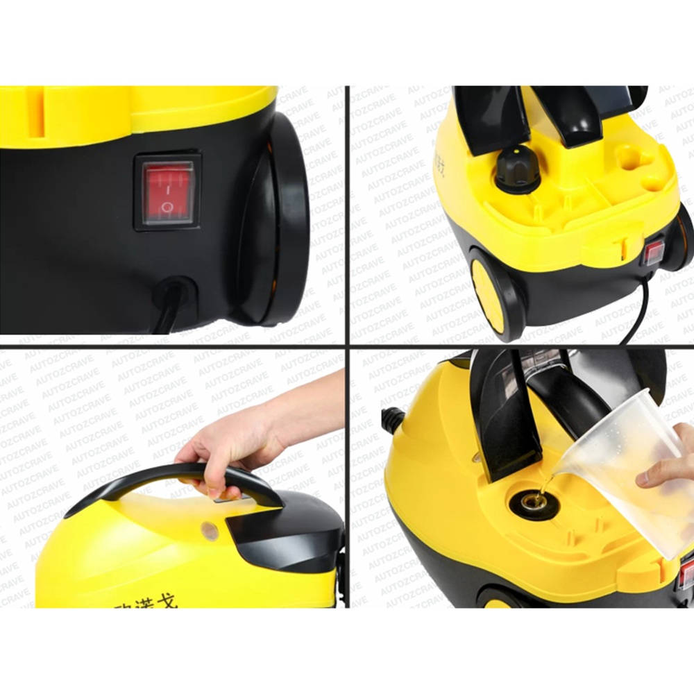 AUTOZCRAVE Steam Cleaner 2000W - High Pressure Car Steam Cleaner Machine
