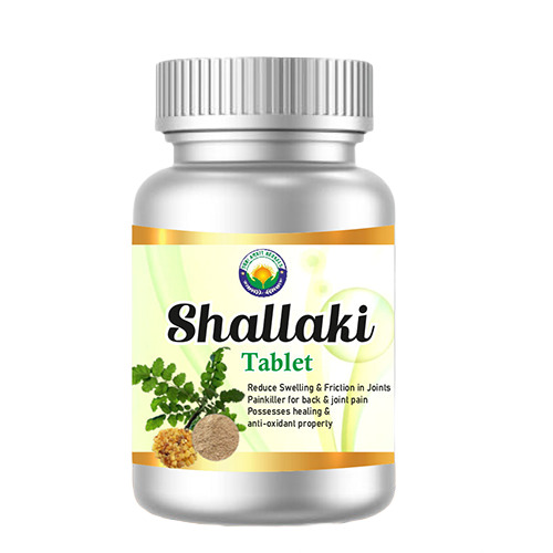 Shallaki Tablet - Boswellia Serrata Extract 500mg, Light Brown, Herbal Taste | Natural Joint Care, Non-Steroidal, Anti-Inflammatory Support