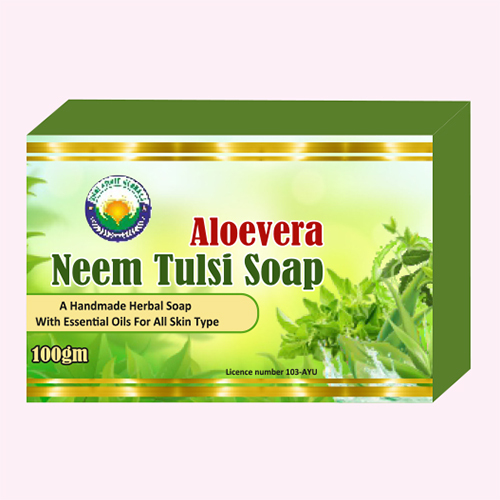 100 GM Aloevera Neem Tulsi Soap