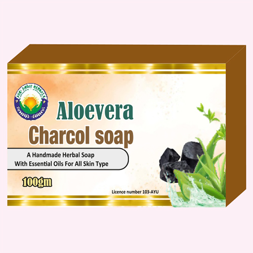 100 GM Aloevera Charcoal Soap