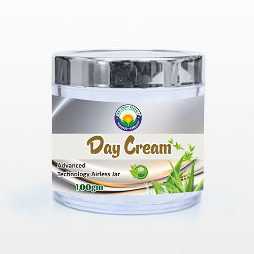 100 GM Day Cream - Herbal Extracts, White, 100 gm Jar | SPF 15, Hydrating, Brightening, Paraben-Free