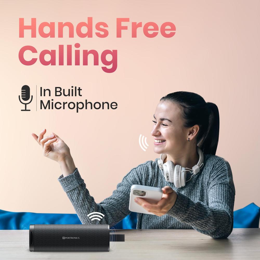 Portronics Fynix 30W HD Sound Portable Bluetooth Speaker with Dual Passive Radiator