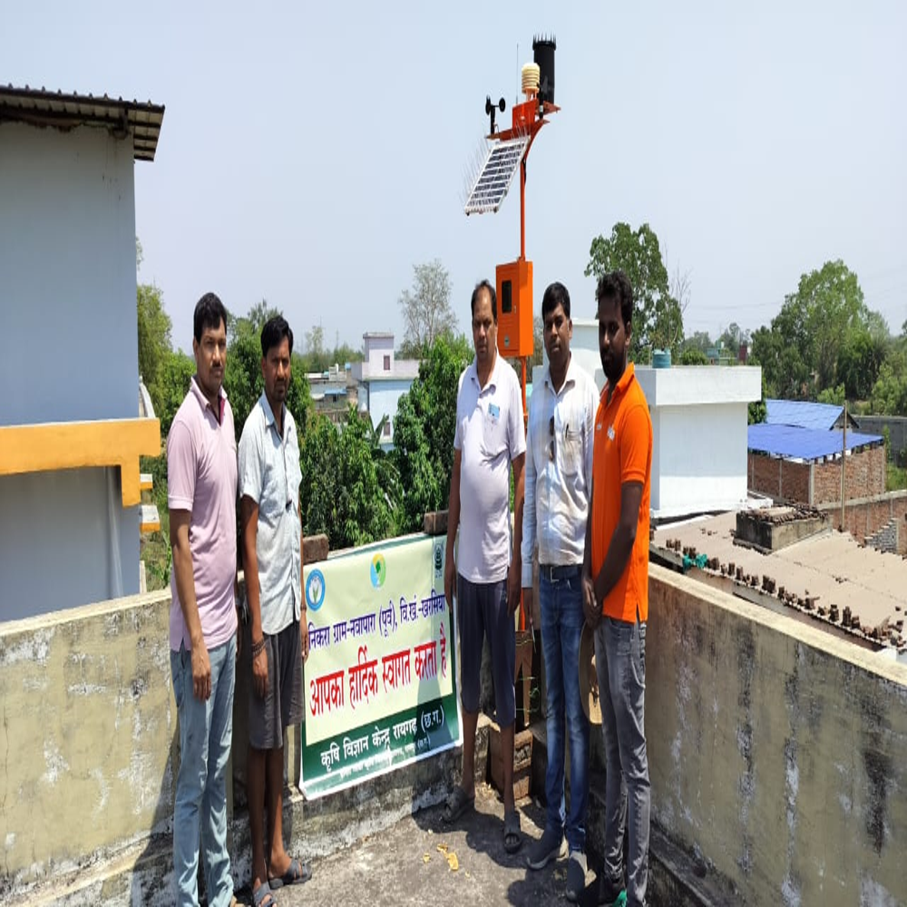 Automatic Weather Station - Metal, Solar-powered | Automatic Operation, Durable Design For Eco-friendly Farming Solutions