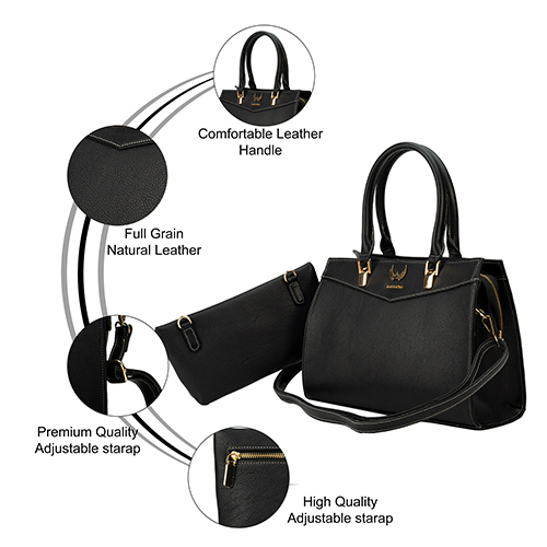 AMLP006BLK Ladies Satchel bag