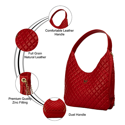 AMLP008FRD Ladies Hobo Bag