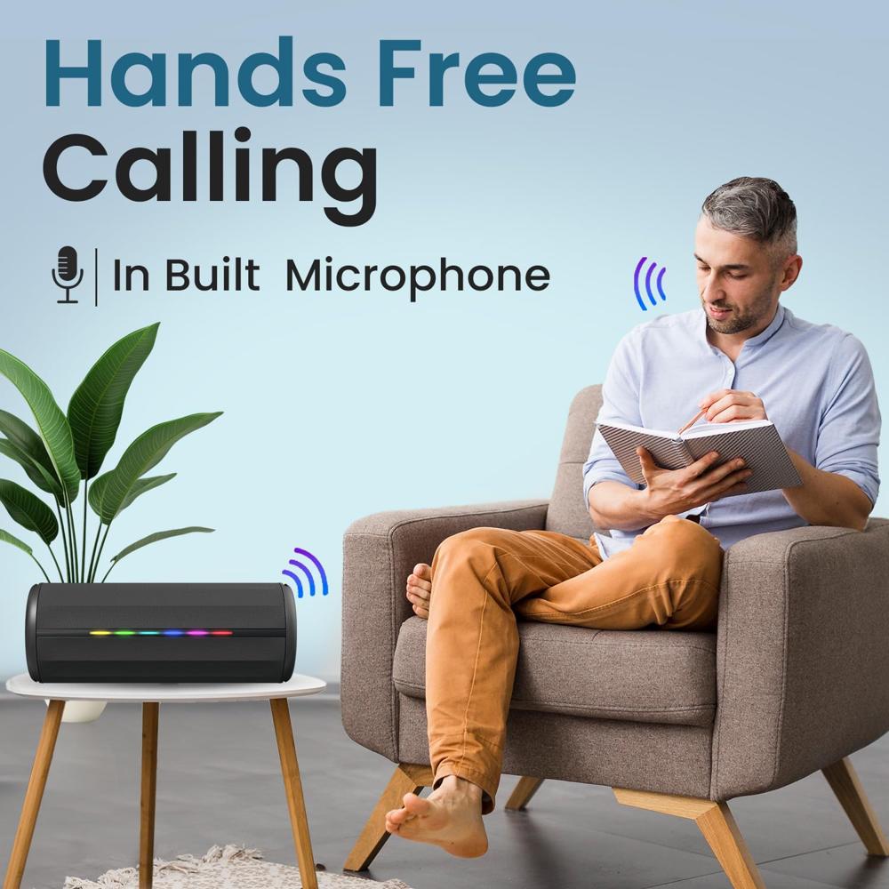 Portronics Nova 40W Portable Bluetooth Speaker with Dual Passive Radiator