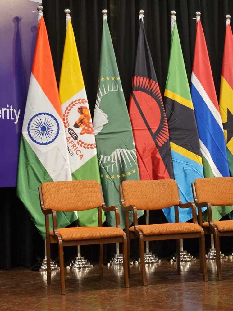 Countries Flag With Stand