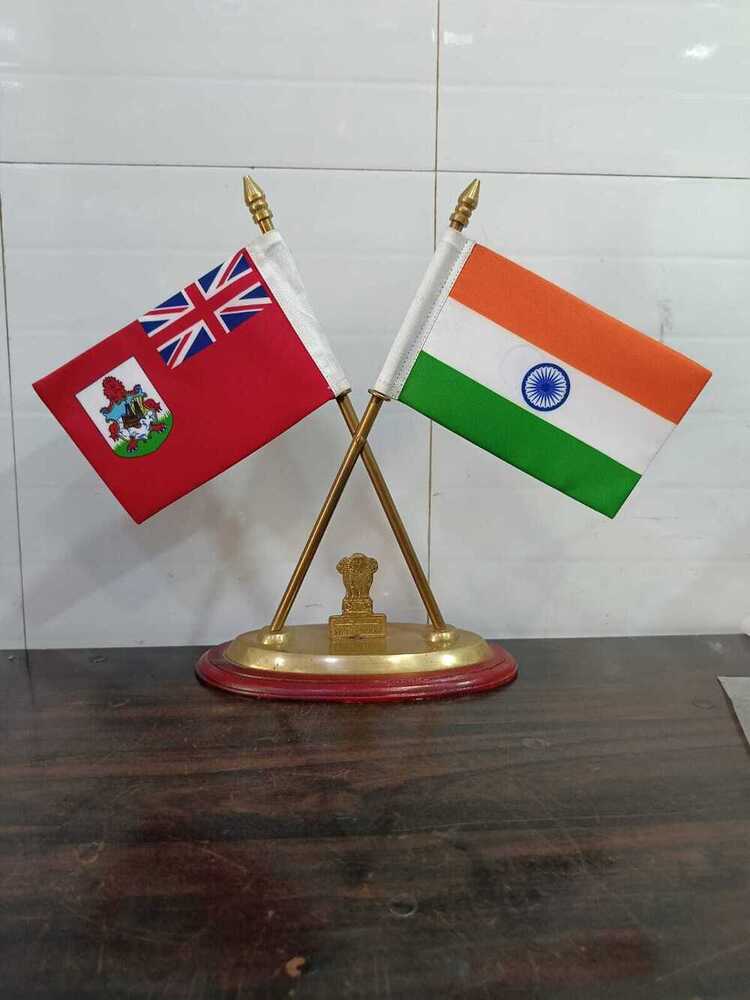 Table Cross Stand Flag