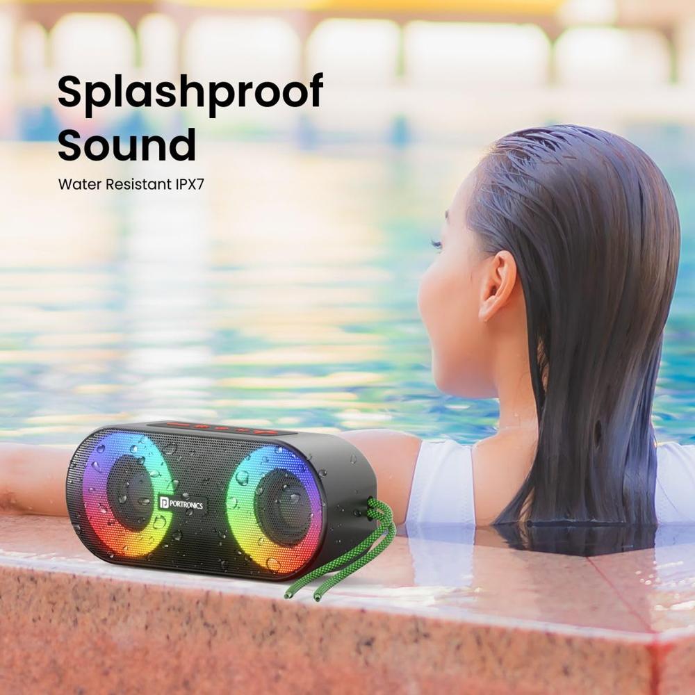 Portronics Pixel 3 20W Portable Wireless Bluetooth Speaker with Upto 7Hour Playtime, TWS