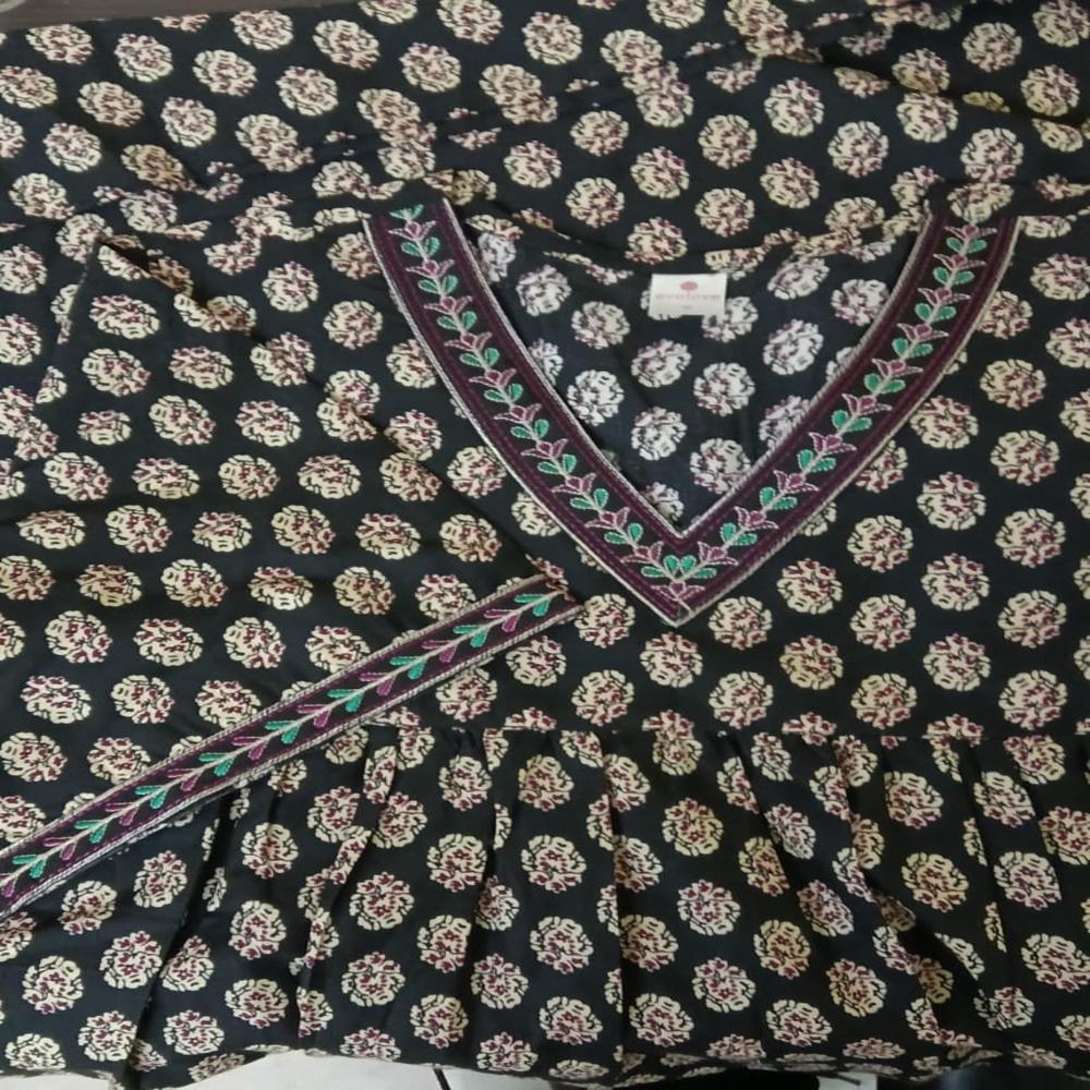 Ladies Cotton Embroidered Nighty