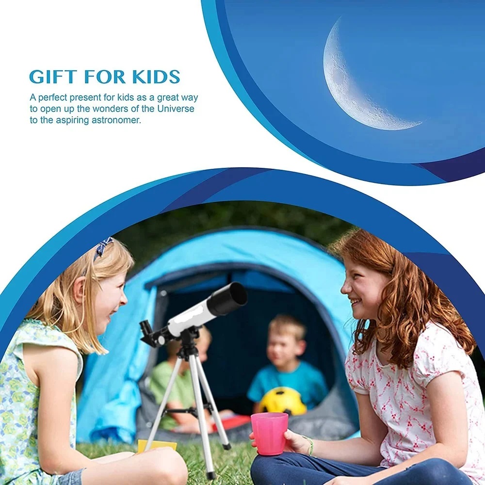 True Sense F36050 Kids Astronomical Telescope Professional 90X With Tripod For Kids, F36050B