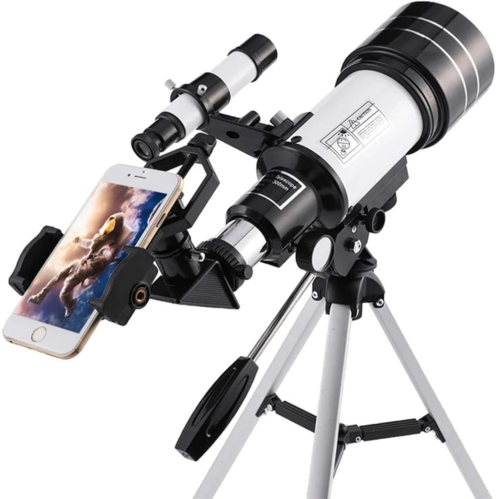True Sense F30070M Telescope For Students High Power Telescope With Adjustable Tripod, F30070