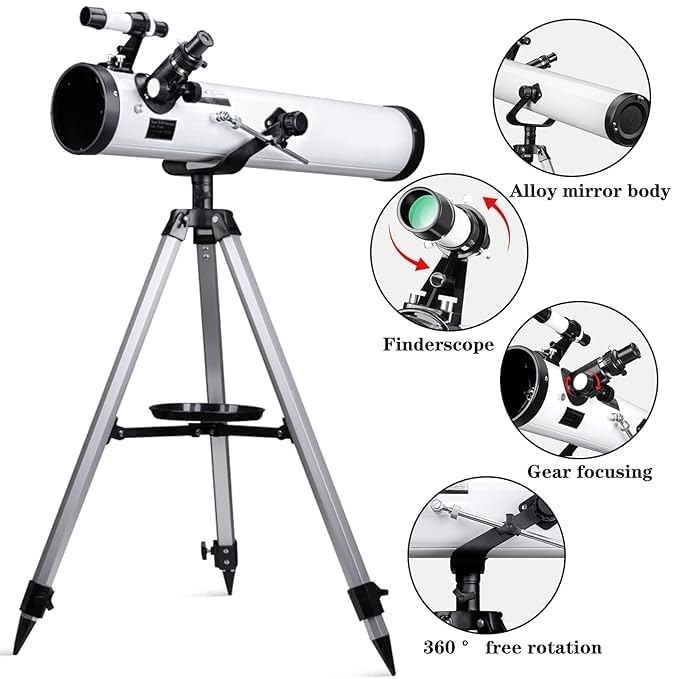 True Sense F70076 Star Watcher Reflector Telescope, F70076