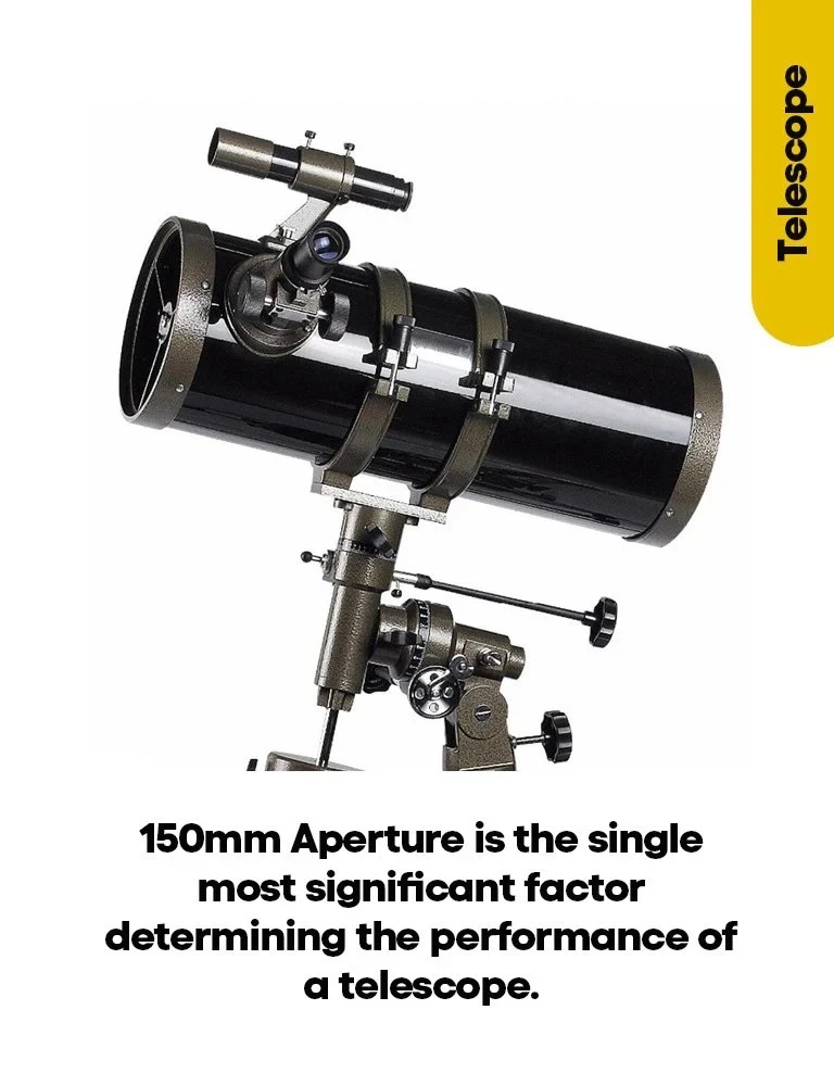 True Sense F750150 Telescope For Students High Power Telescope With Adjustable Tripod, F750150