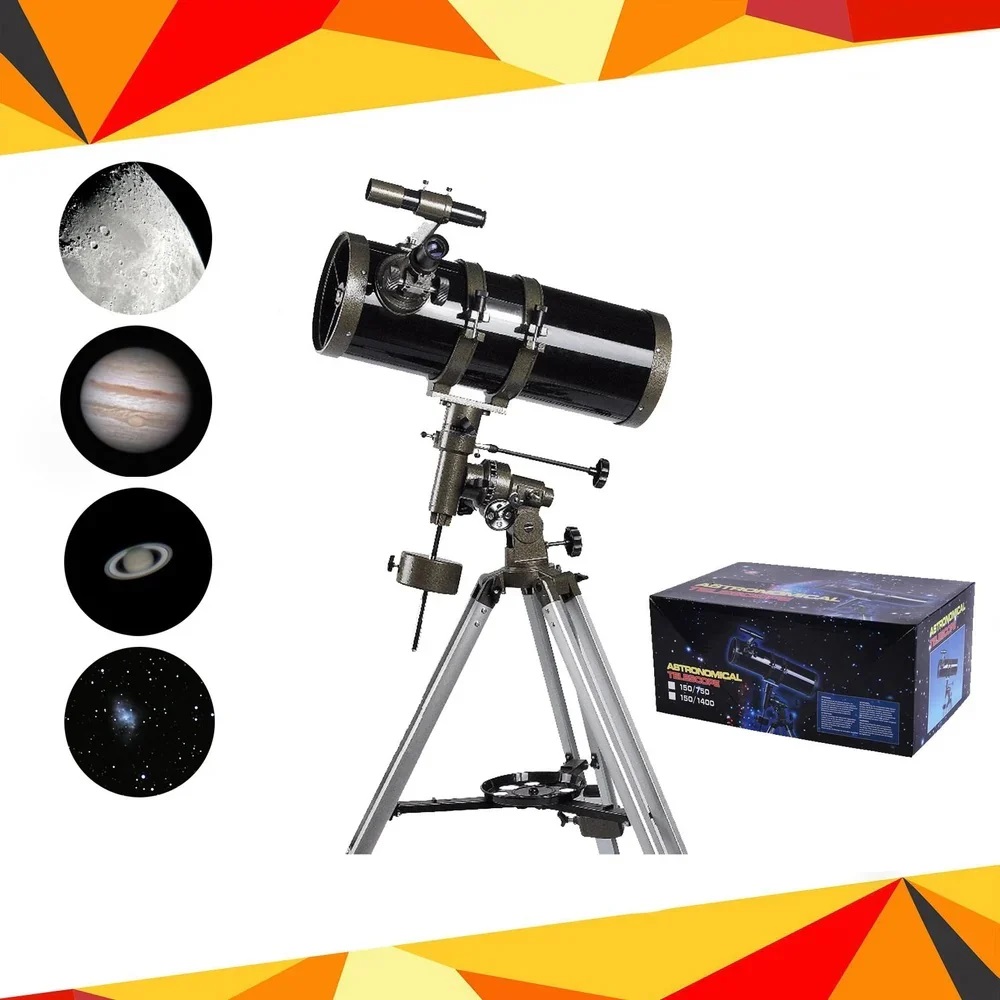 True Sense F750150 Telescope For Students High Power Telescope With Adjustable Tripod, F750150
