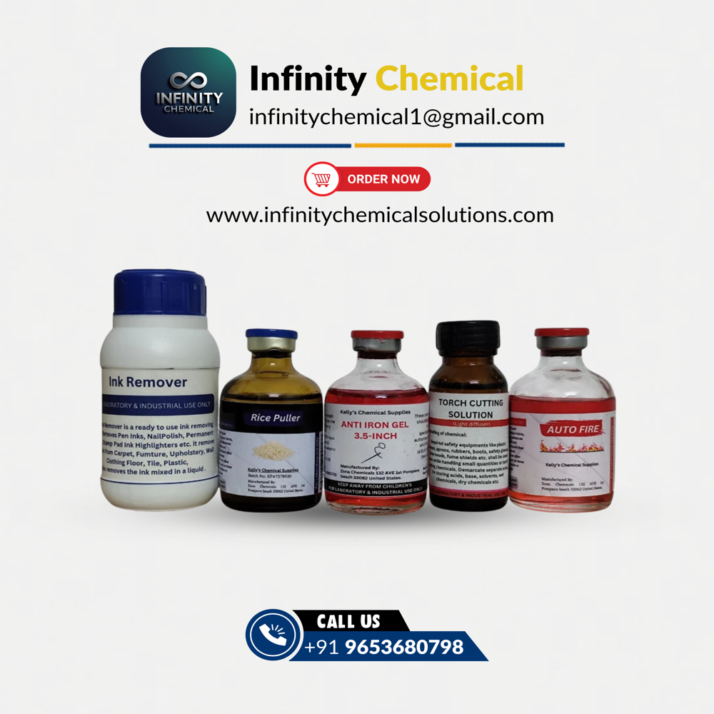 Ink remover, Anti iron gel 3.5inch, Rice puller, Torch cutting, Auto fire Pack